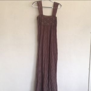 Free People Intimately Mauve Lace Gown